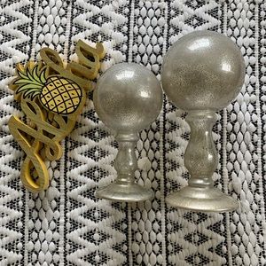 Gold Glass Orb Decor Piece